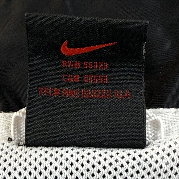 Vintage Nike Windbreaker Jacket Womens Small Black Red Full Zip Running Gym 90s - Picture 13 of 16